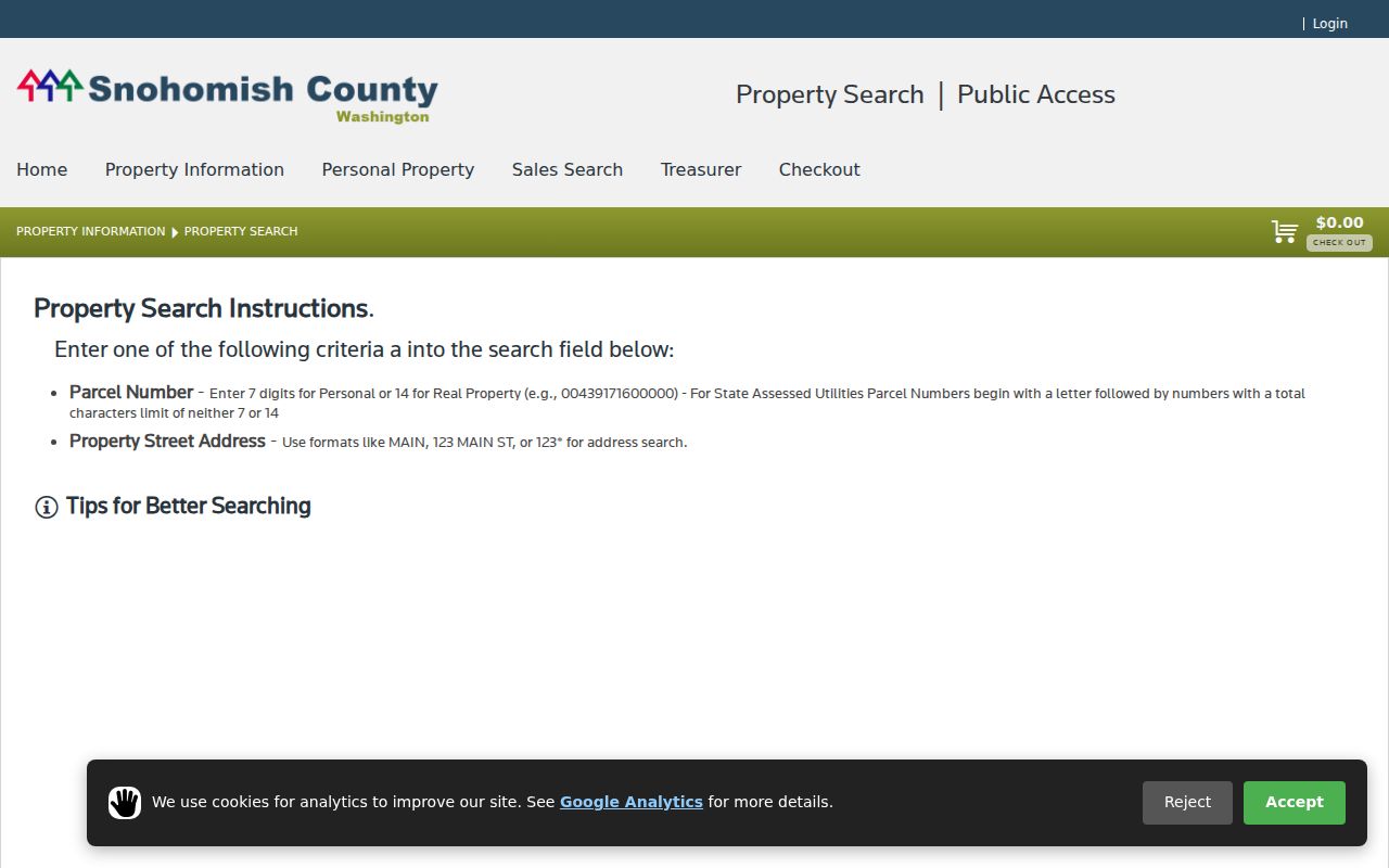 Eastmont people search through Snohomish County assessor property records